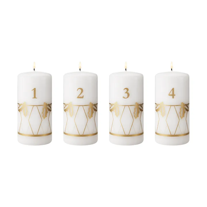 adventlys for 2026 - Gulltrykk, 4 deler - Georg Jensen