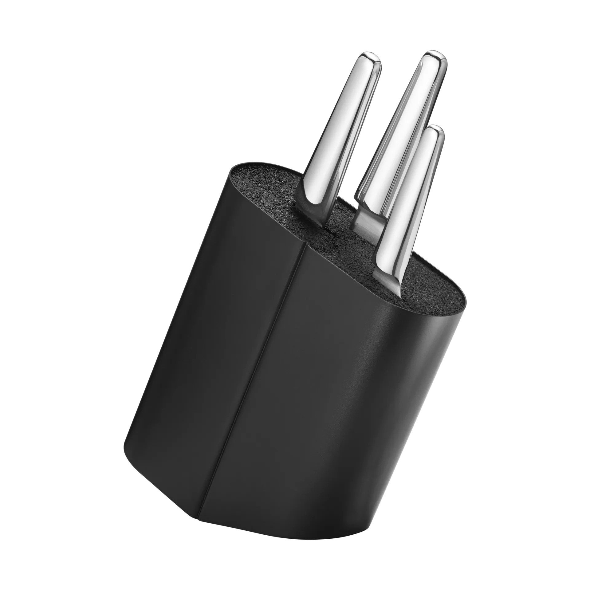 Alfredo knivblokk, Rustfritt stål-svart Georg Jensen