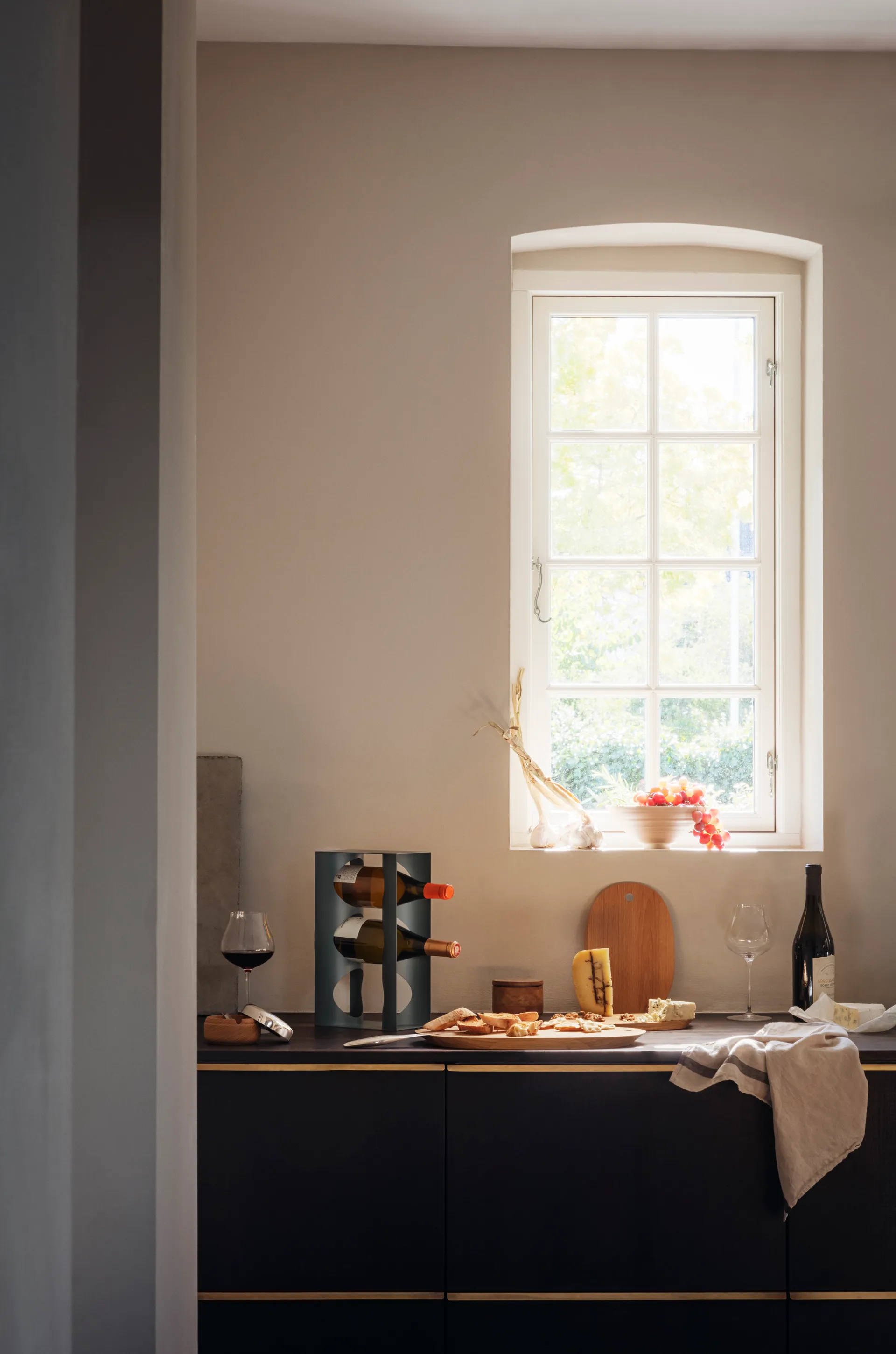 Alfredo saltkar Ø 8,5 cm, Eik-rustfritt stål Georg Jensen