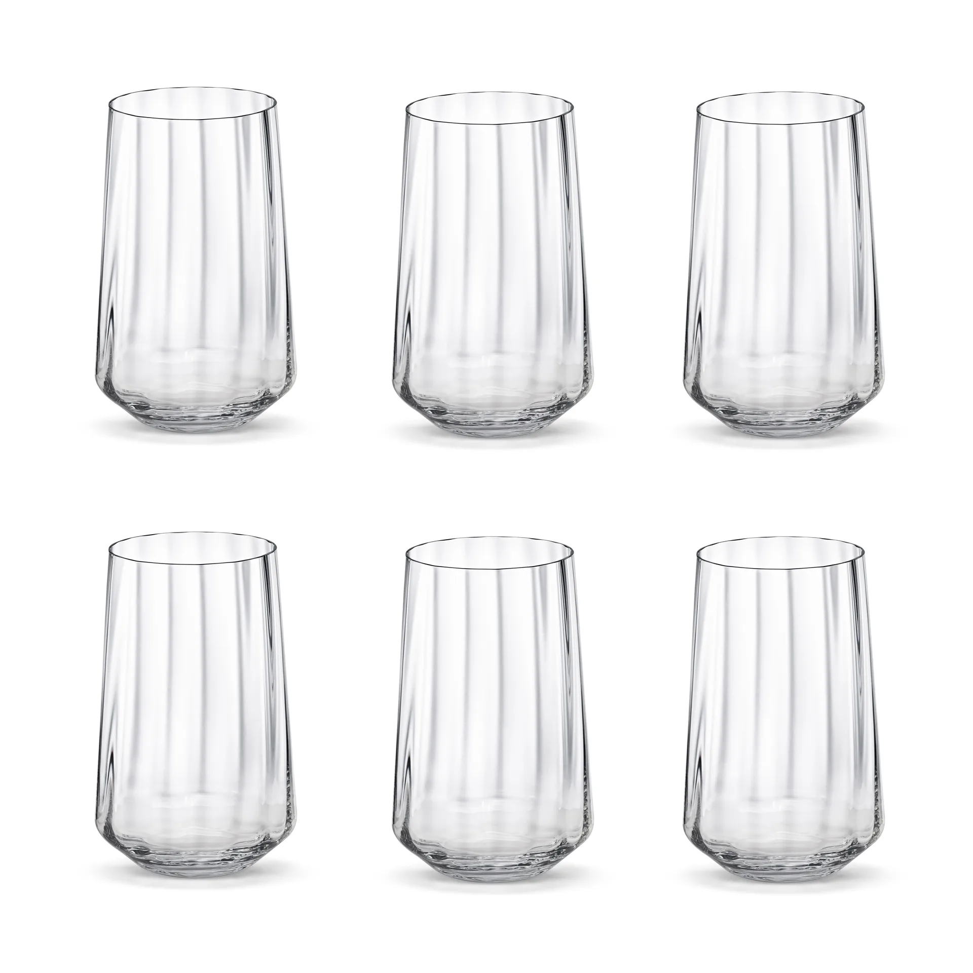 Bernadotte drikkeglass høyt 38 cl 6-stk., Krystallinsk Georg Jensen