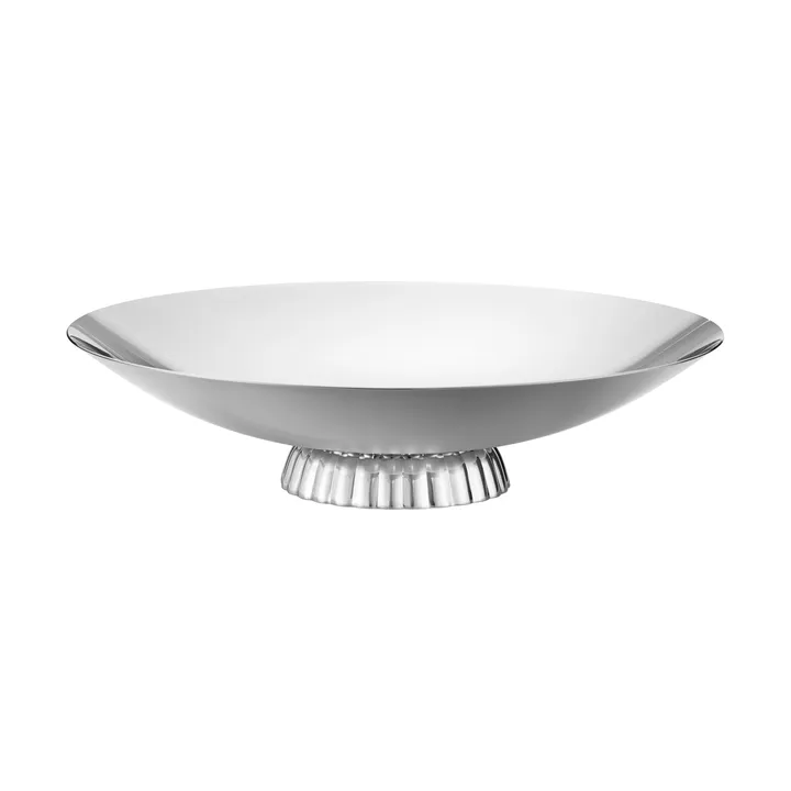 Bernadotte lavt serveringsfat - Rustfritt stål, Ø34 cm - Georg Jensen