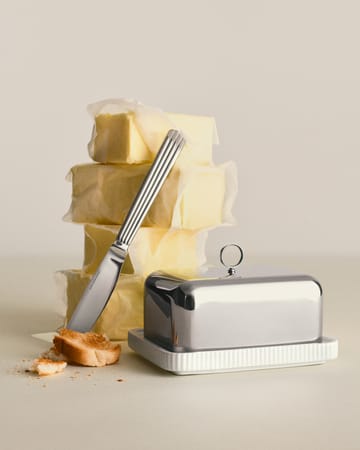 Bernadotte smørboks 11,2x14,7 cm - Rustfritt stål - Georg Jensen