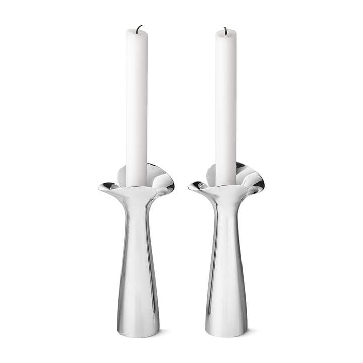 Bloom Botanica lysestake 2-stk. - Rustfritt stål - Georg Jensen