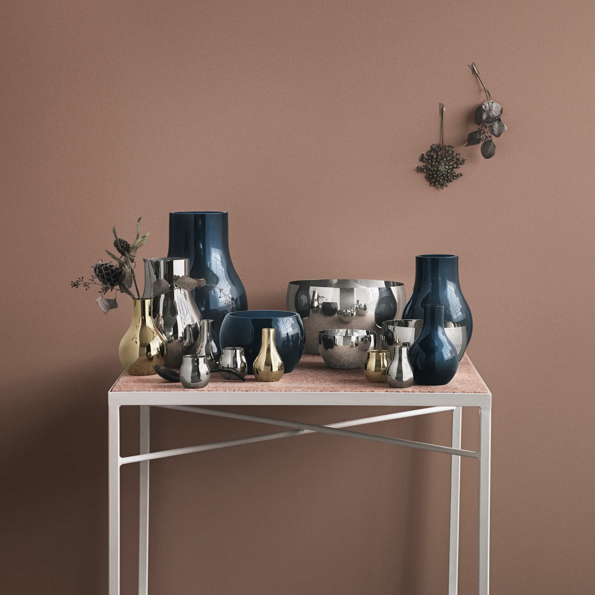 Cafu glassvase blå, medium, 30 cm Georg Jensen