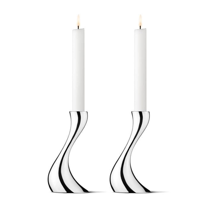 Cobra lysestake 2-pakk - Liten, 16 cm - Georg Jensen