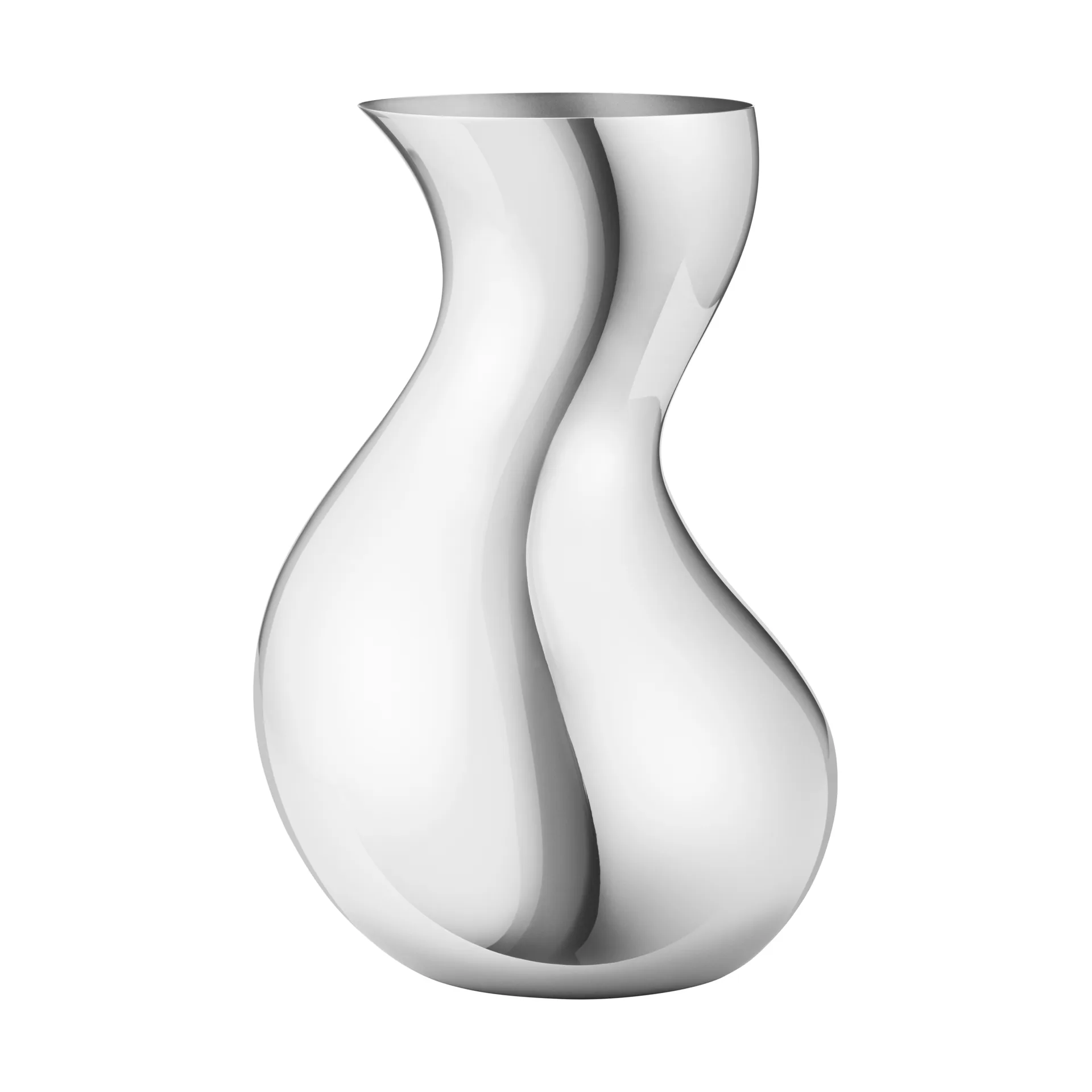 Cobra vase, Rustfritt stål, medium Georg Jensen