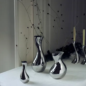 Cobra vase - Rustfritt stål, small - Georg Jensen