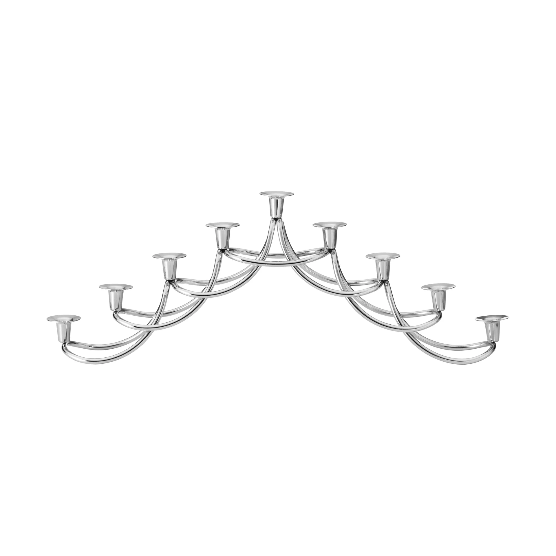 Harmony menorah lysestake, Rustfritt stål Georg Jensen