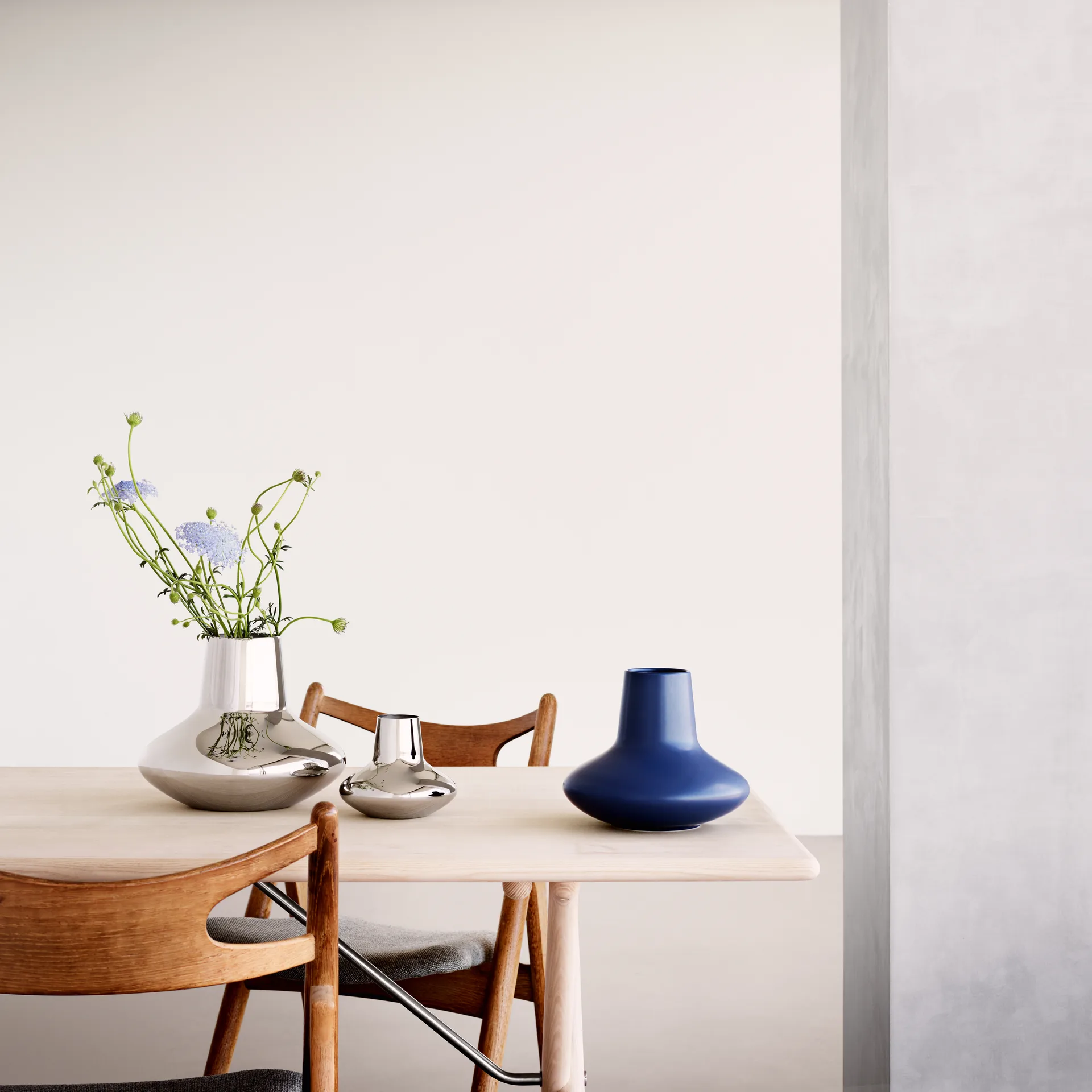 Henning Koppel vase rustfritt stål, Liten, 12,4 cm Georg Jensen