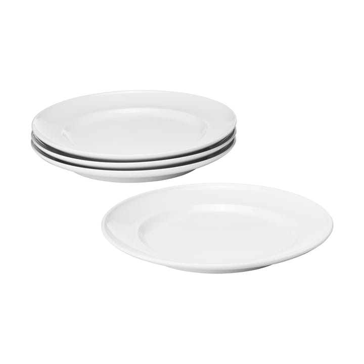 Koppel lunsjtallerken Ø22 cm 4-pk - Hvit - Georg Jensen