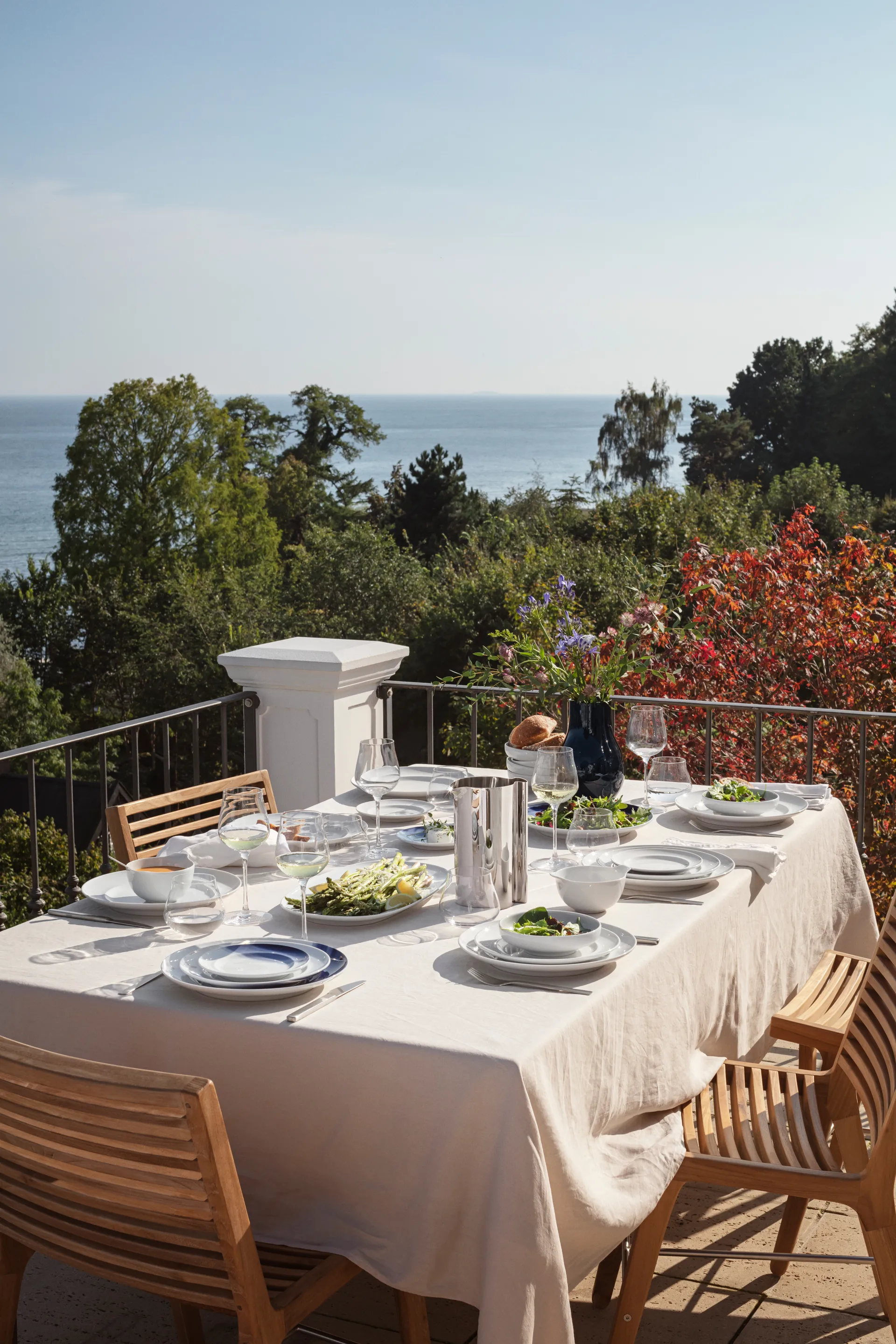 Koppel middagstallerken Ø27 cm , Hvit Georg Jensen