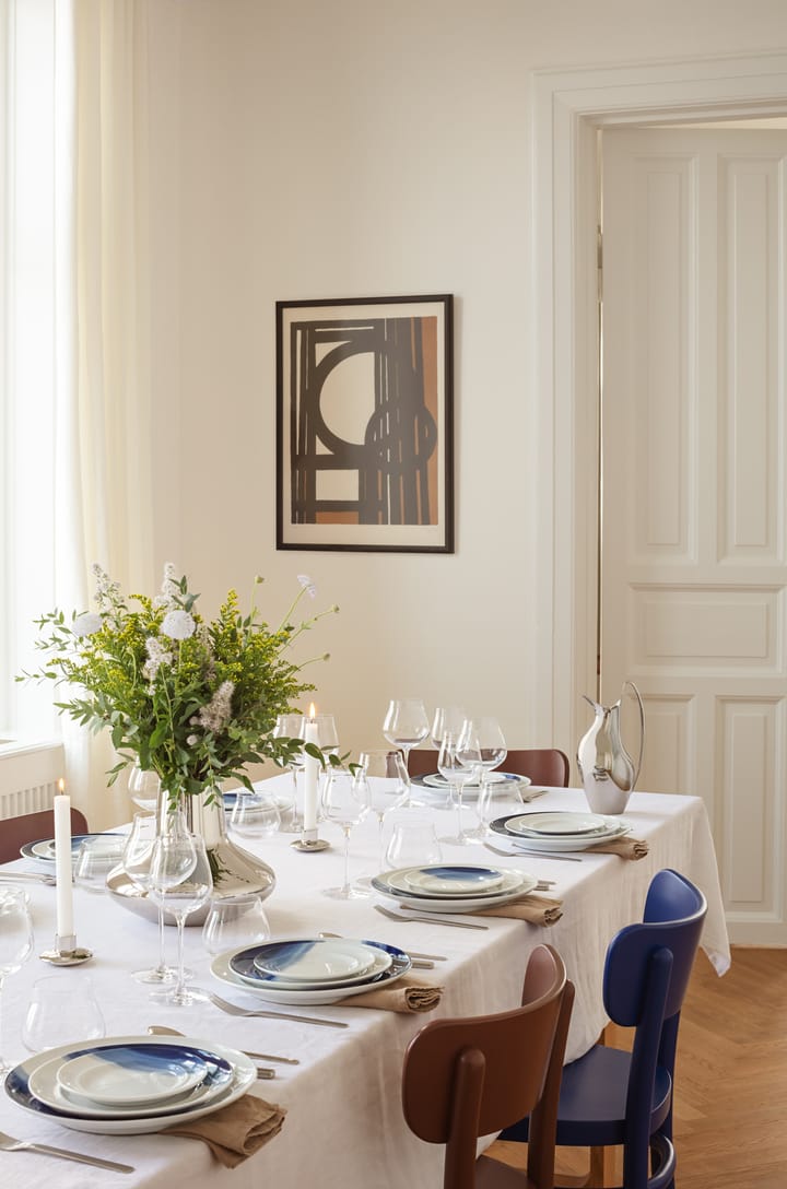 Koppel middagstallerken dekor Ø27 cm, Hvit-blå Georg Jensen