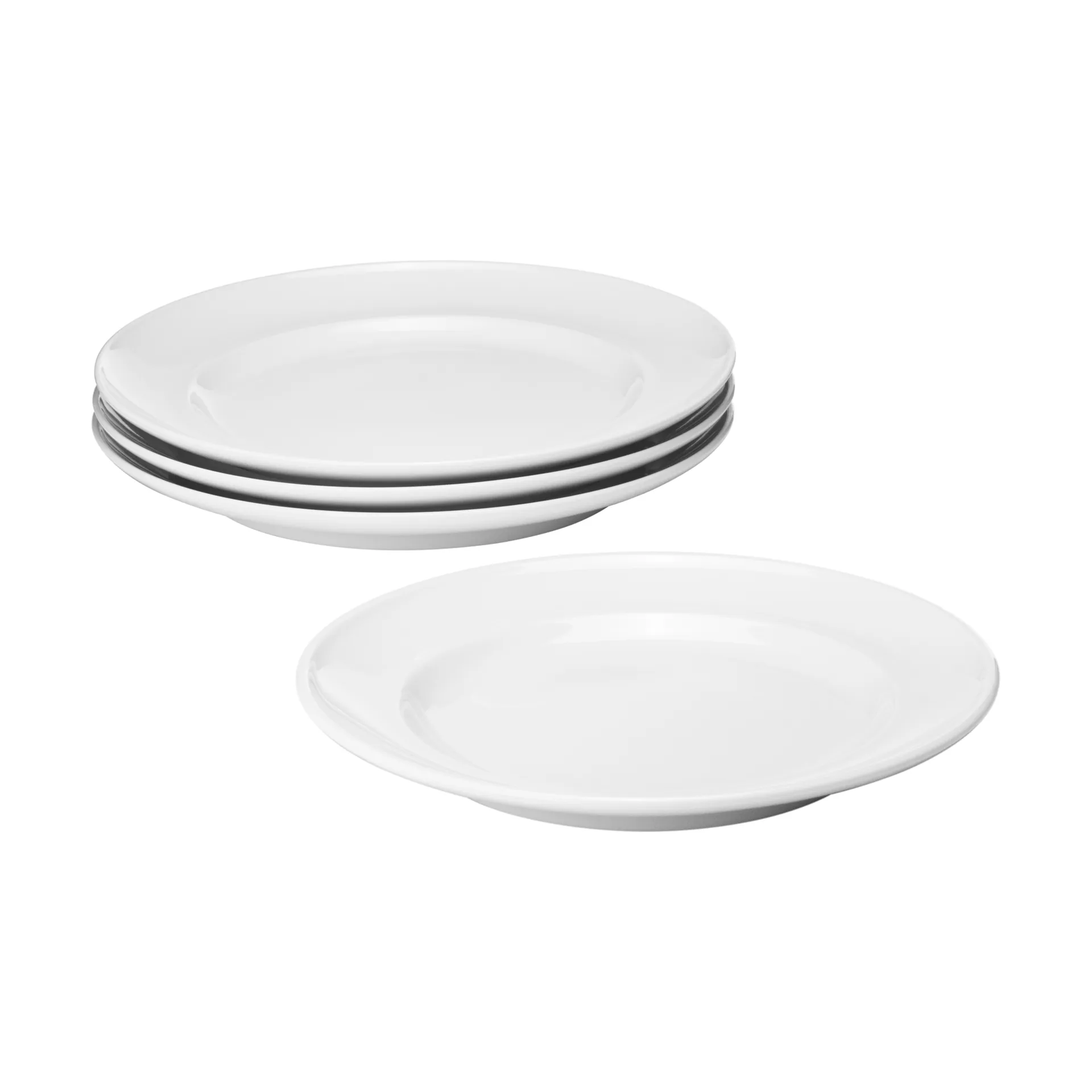 Koppel sidetallerken Ø16 cm 4-pk, Hvit Georg Jensen