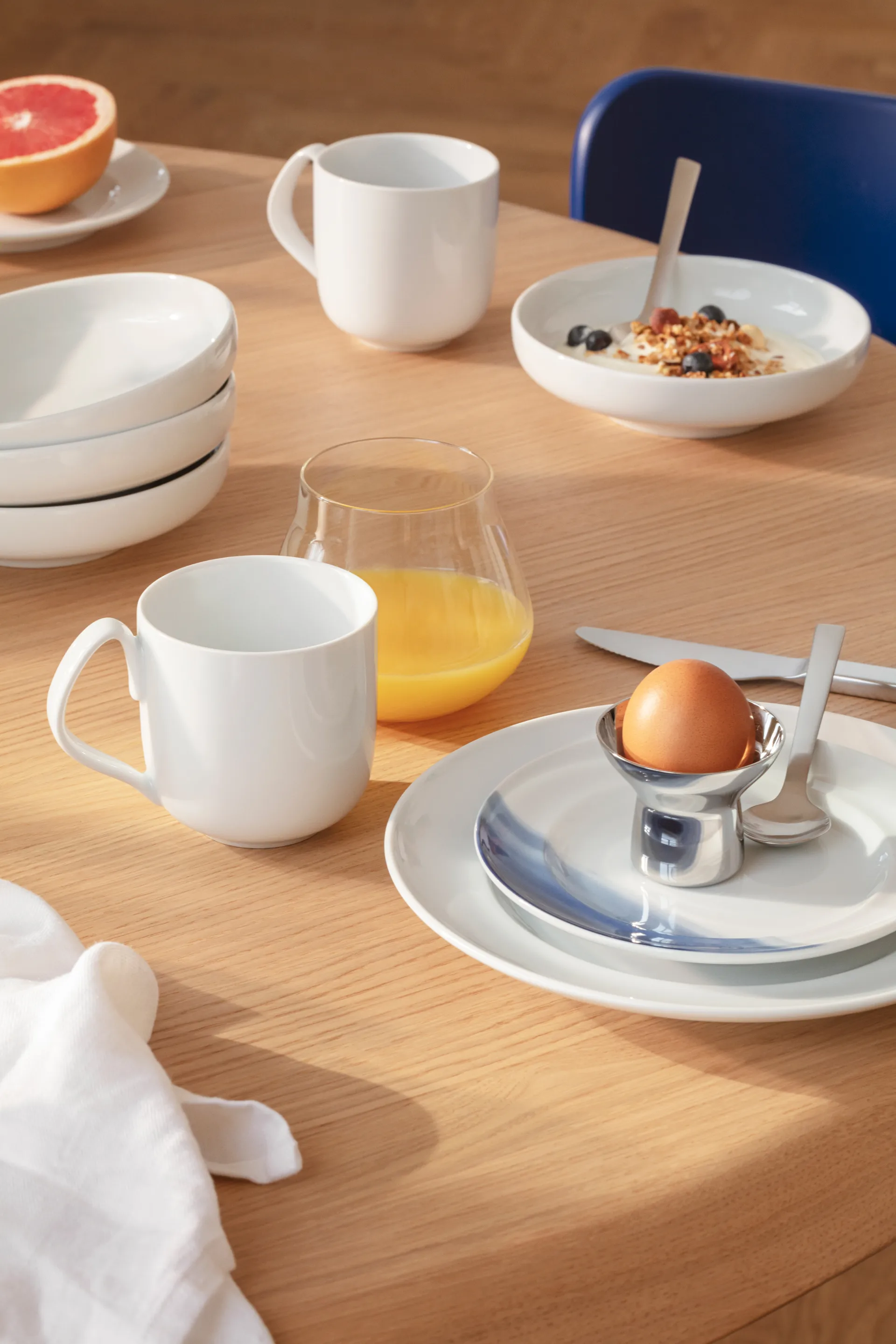 Koppel sidetallerken Ø16 cm, Hvit Georg Jensen