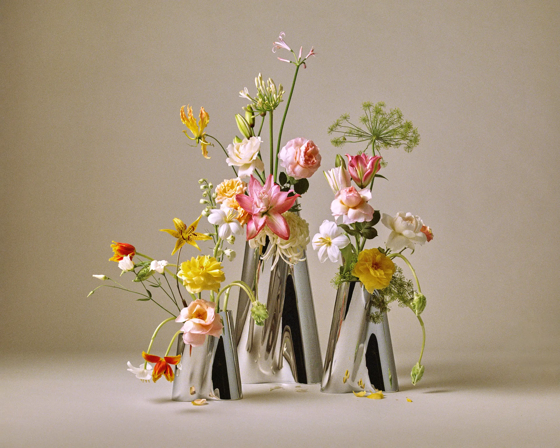 Lituus gulvvase 49,8 cm, Rustfritt stål Georg Jensen