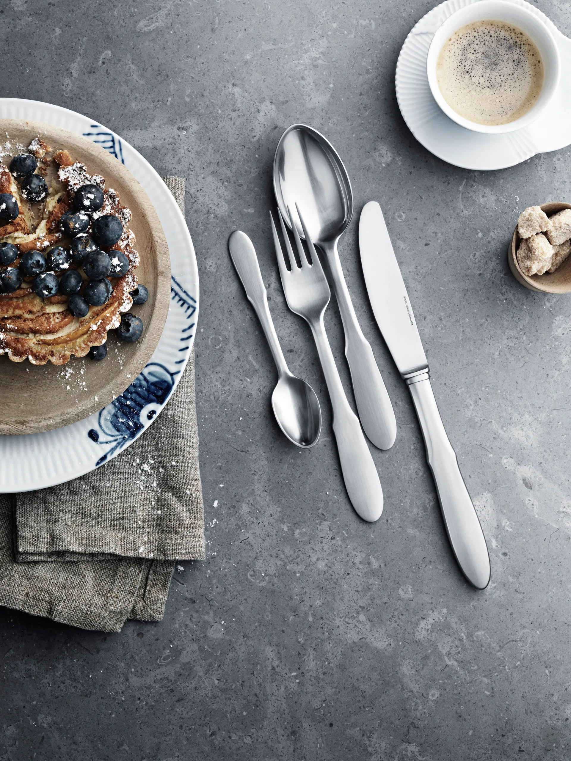 Mitra matt gaffel, Rustfritt stål Georg Jensen