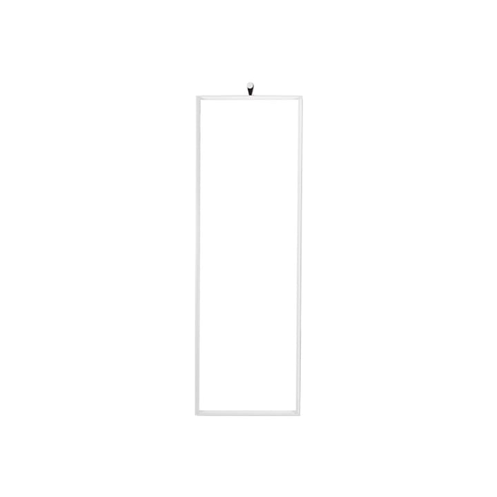 Folke speil 120x40 cm - Hvitpigmentert ask-Svart læder - Givarps