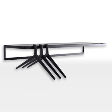 Sixten hatthylle 90x15 cm - Hvittpigmentert ask-svart - Givarps