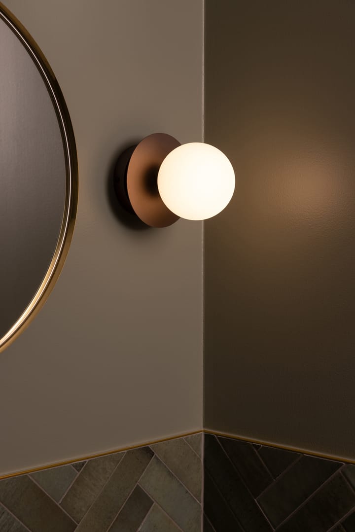 Art Deco taklampe, Bronse-hvit Globen Lighting