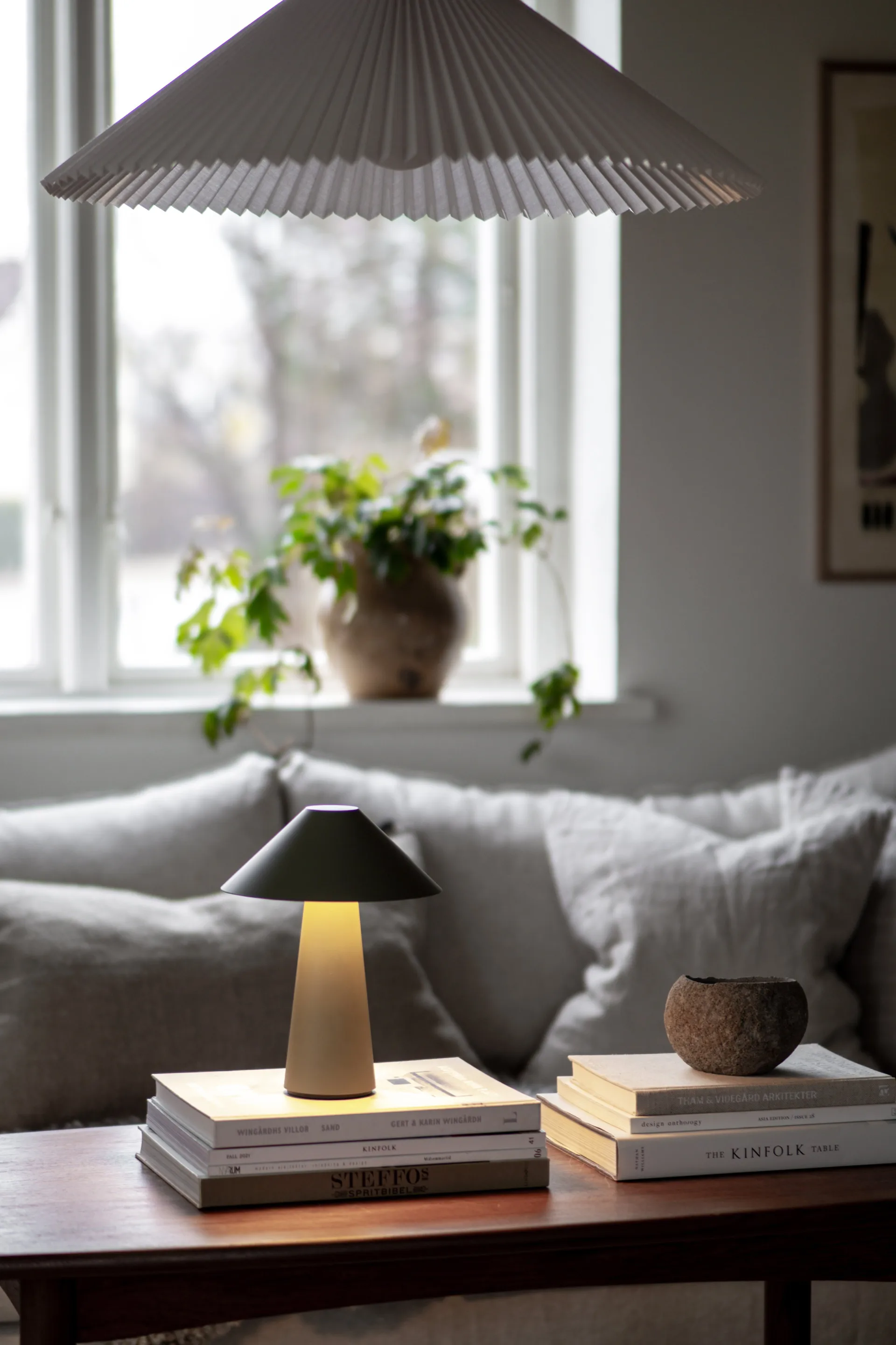 Cannes bærbar bordlampe, Grønn Globen Lighting