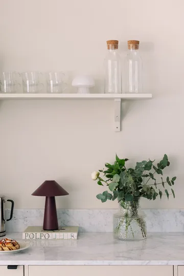 Cannes portabel bordlampe - Burgundy - Globen Lighting