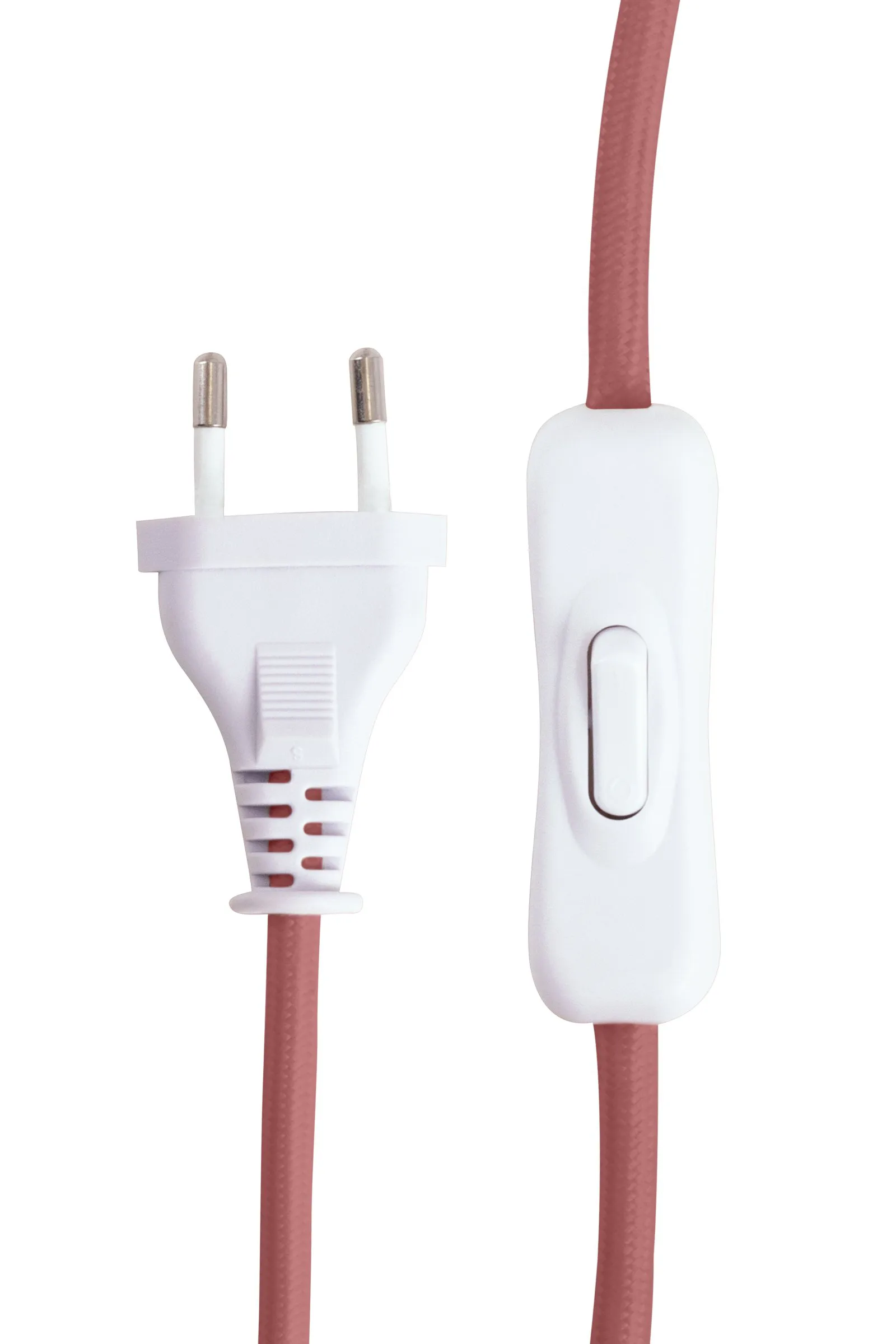 Castello 24 bordlampe, Dempet rosa marmor, hvit skjerm Globen Lighting