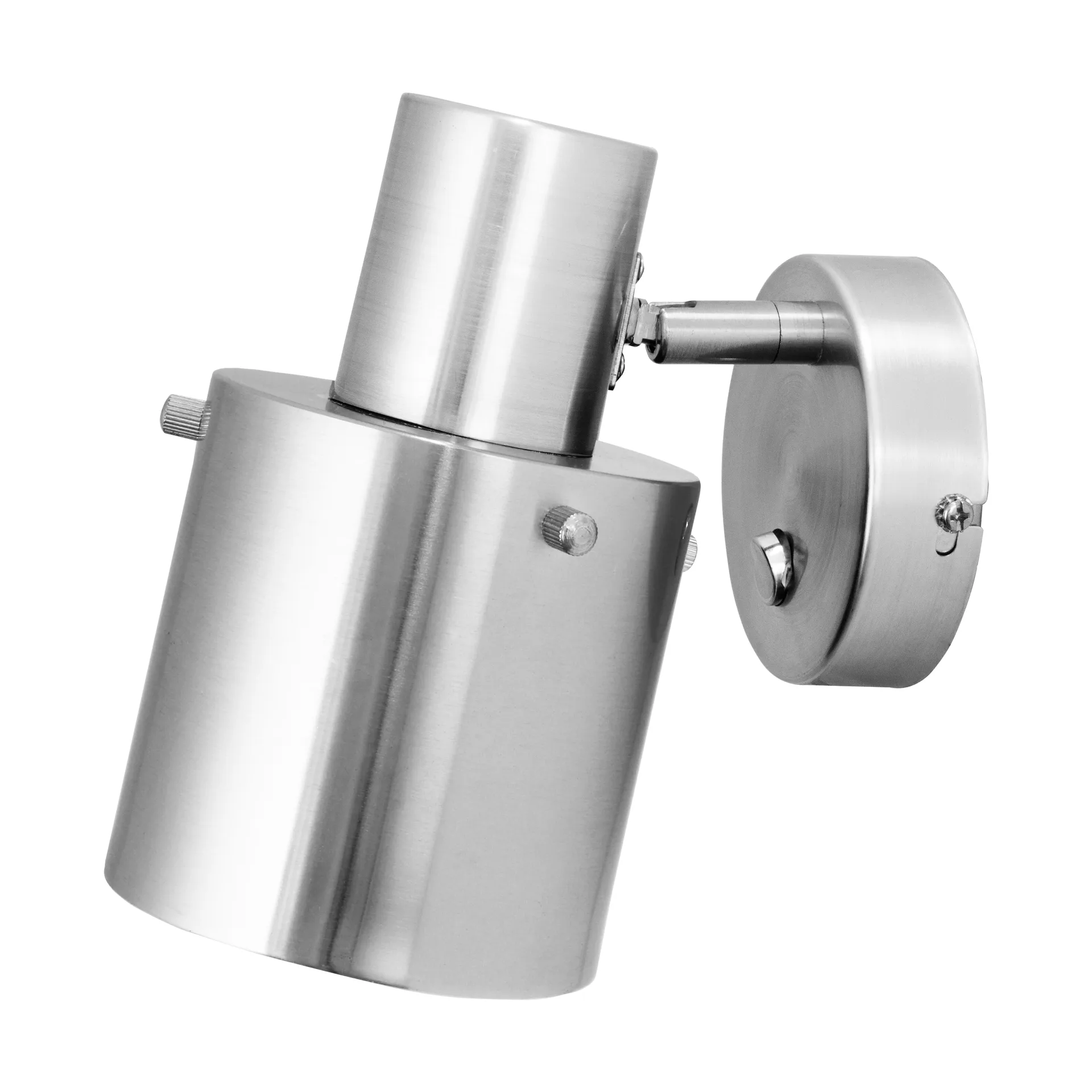 Clark 1 vegglampe, Børstet stål Globen Lighting