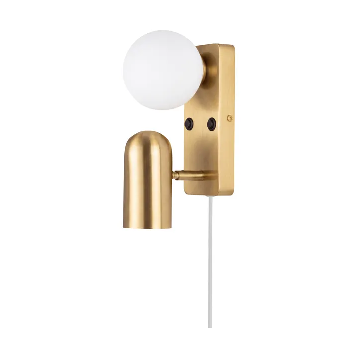 Doppio vegglampe - Børstet messing - Globen Lighting