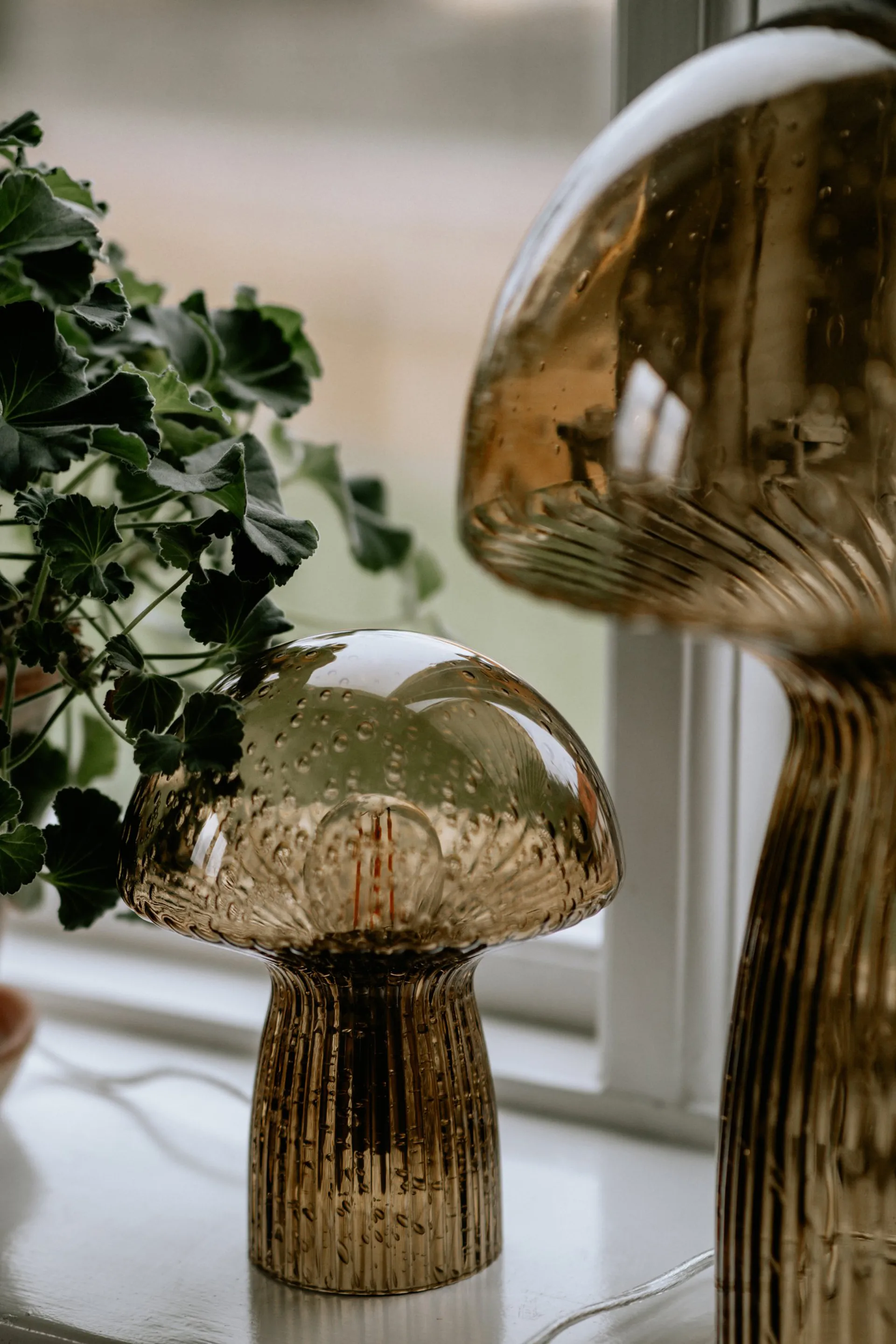 Fungo bordlampe Special Edition brun, 20 cm Globen Lighting