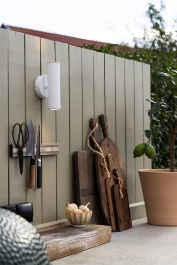 Hubble up/down vegglampe fasadebelysning - Hvit - Globen Lighting