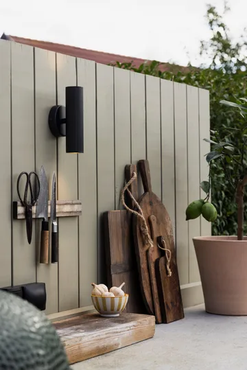 Hubble up/down vegglampe fasadebelysning - Svart - Globen Lighting