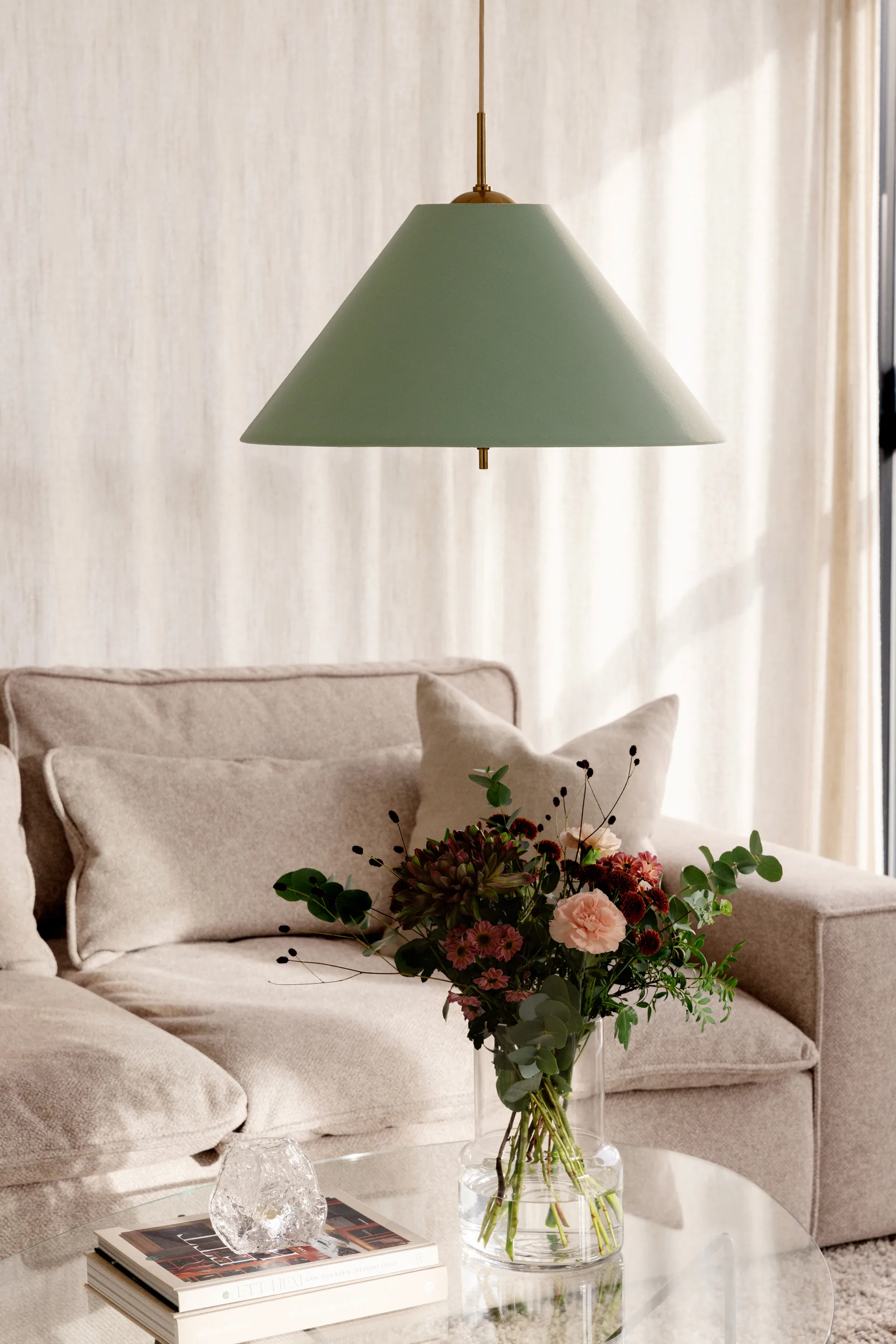 Iris pendel 50, Grønn Globen Lighting