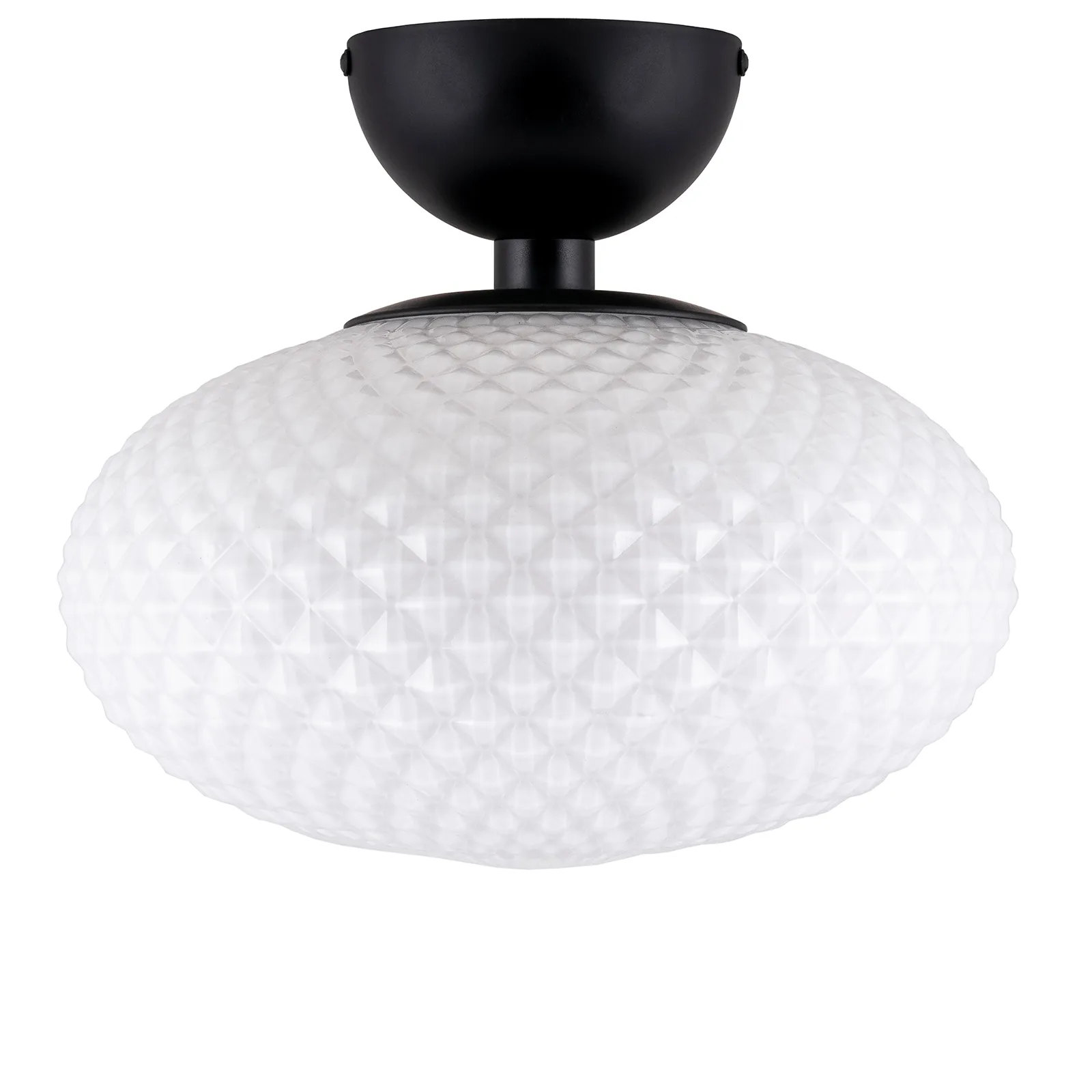 Jackson plafond Ø28 cm, Hvit-svart Globen Lighting