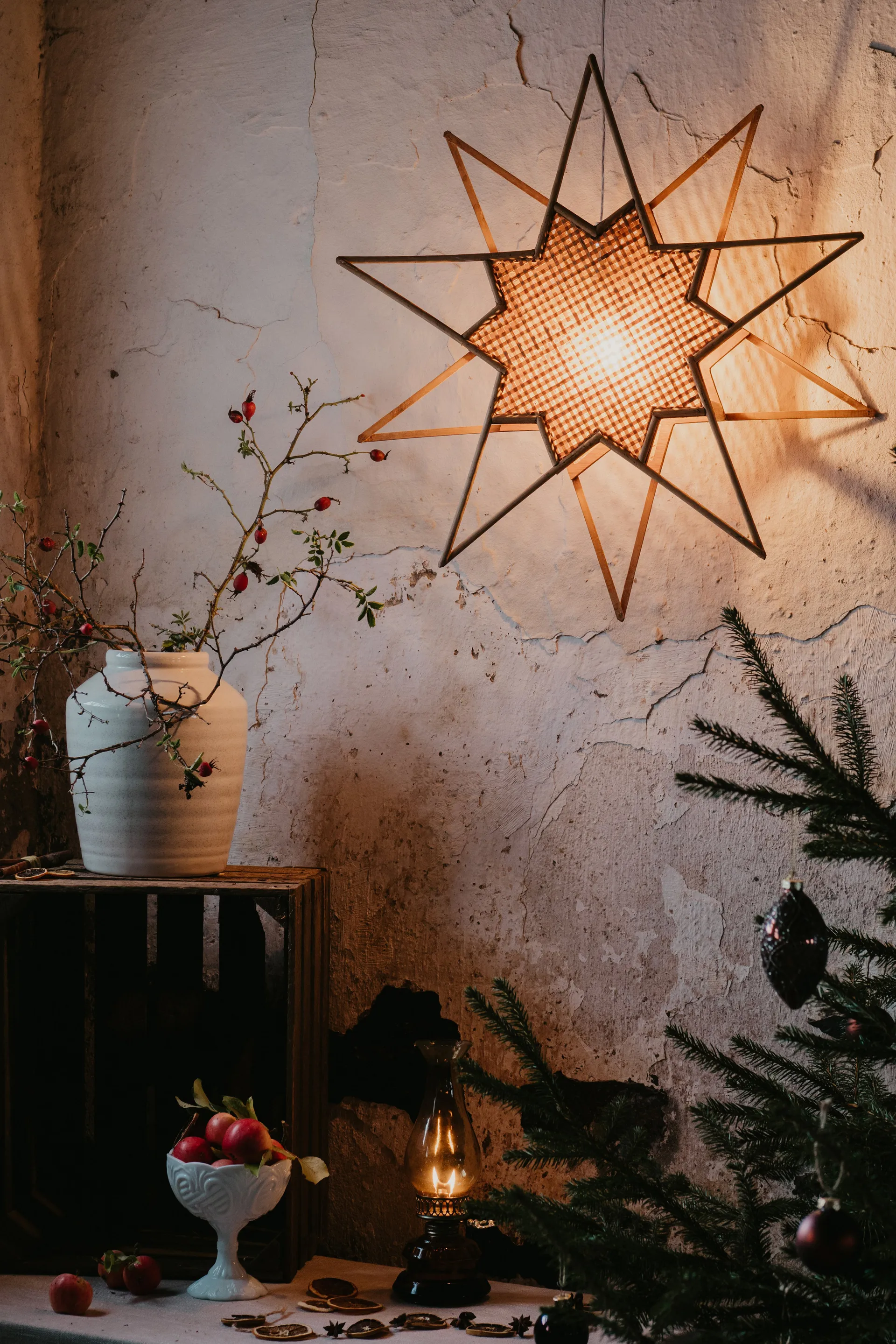 Karin adventsstjerne Ø 70 cm, Natur Globen Lighting