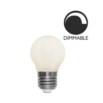 Lyskilde E27 LED filament glob opal 45 mm - 5W - Globen Lighting