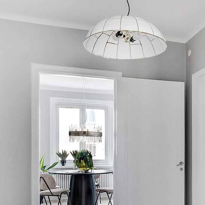 Ombrello pendel Ø60 cm hvitt glass, Messing Globen Lighting