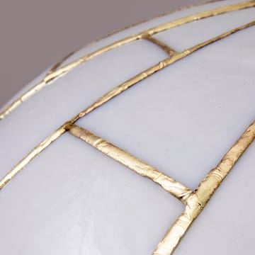 Ombrello pendel Ø60 cm hvitt glass - Messing - Globen Lighting