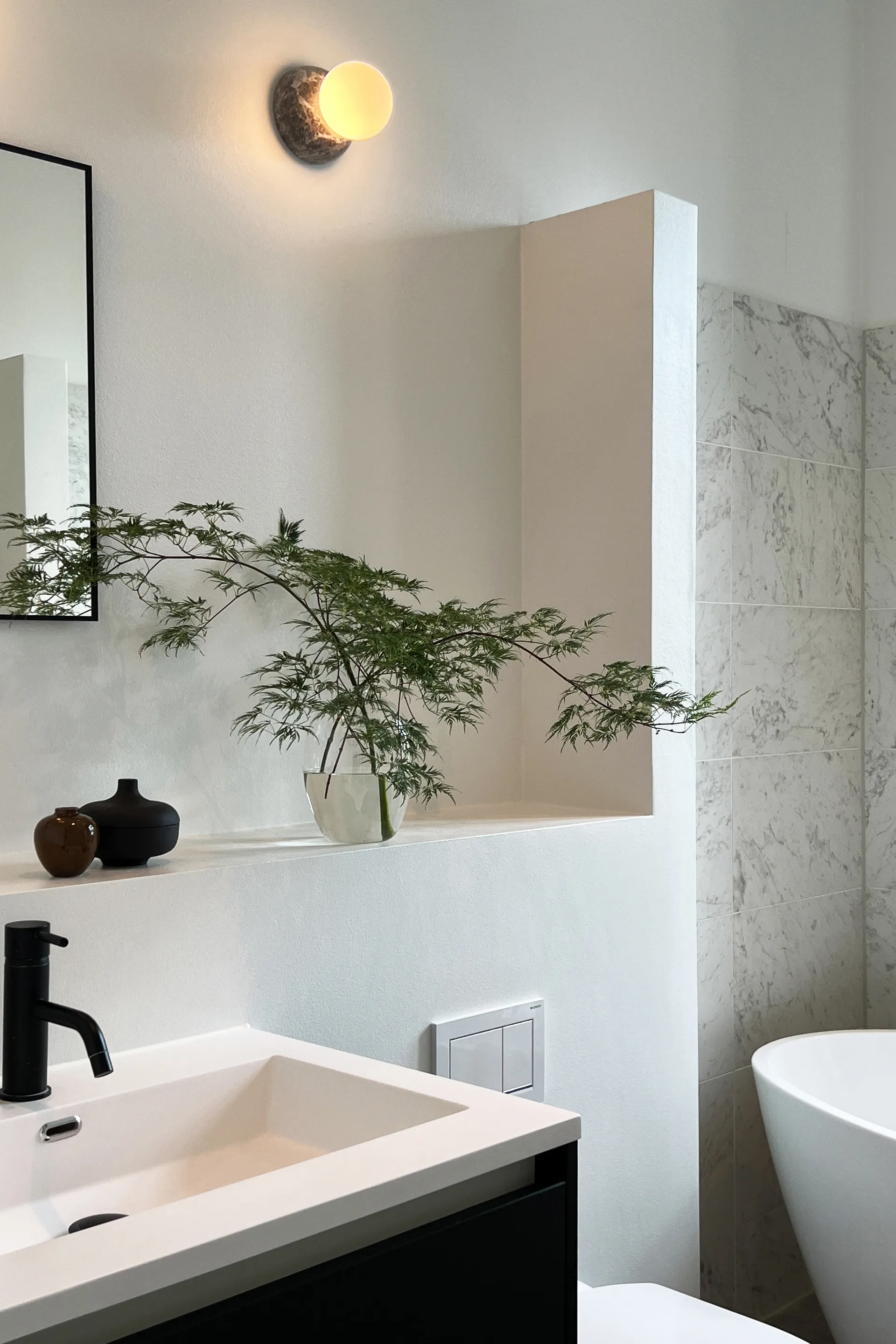 Torrano vegglampe/takplafond 13 cm, Grå Globen Lighting