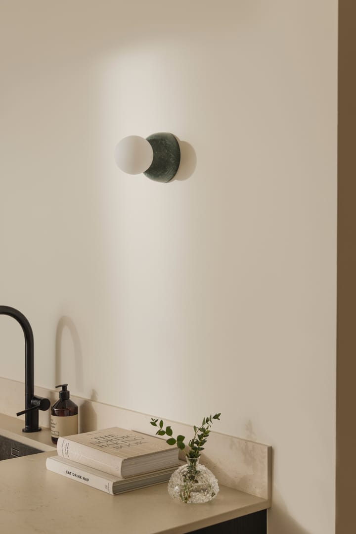 Torrano vegglampe/takplafond 13 cm, MørkeGreen marmor Globen Lighting