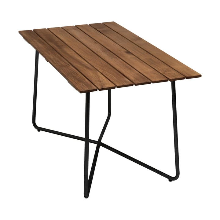 B25A bord - Ubehandlet teak-svart - Grythyttan Stålmöbler