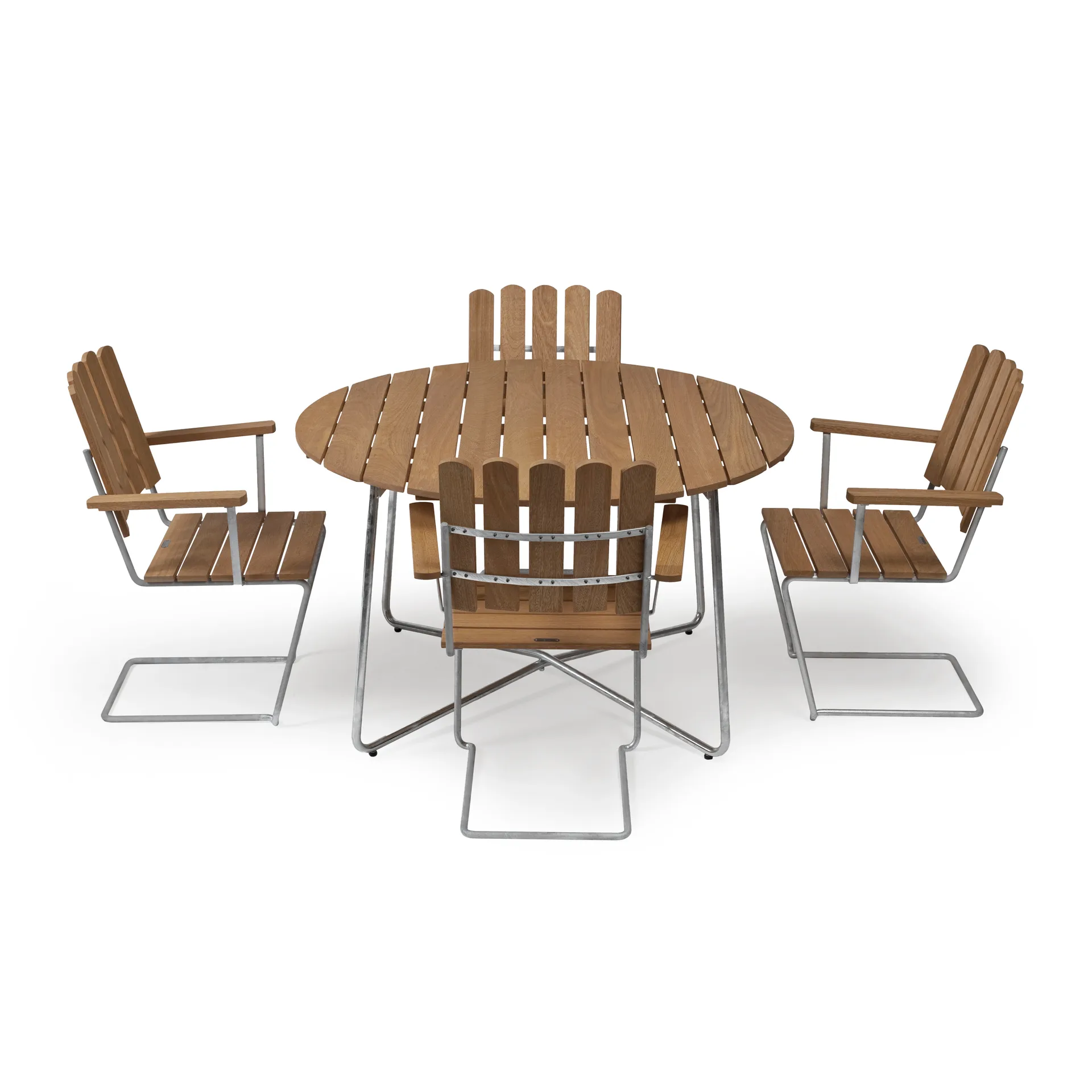 Grythyttan spisegruppe ø120 cm - teak,  Grythyttan Stålmöbler