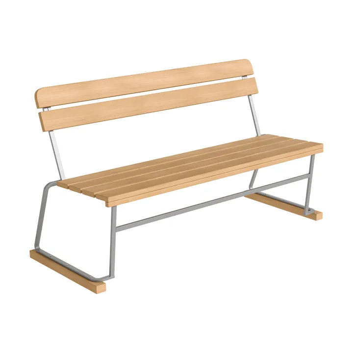 Sofa 3 - Oljet eik-varmgalvanisert stativ - Grythyttan Stålmöbler