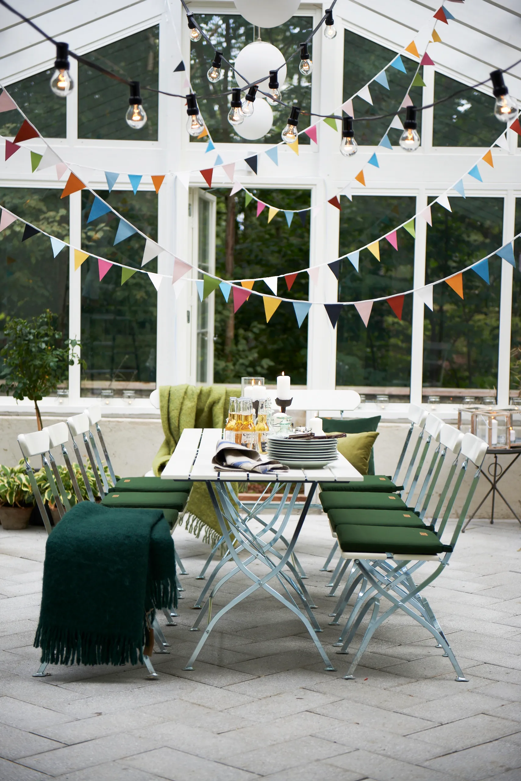 Stol 1/Bryggeri/High tech sittepute, Stoff grønn Grythyttan Stålmöbler