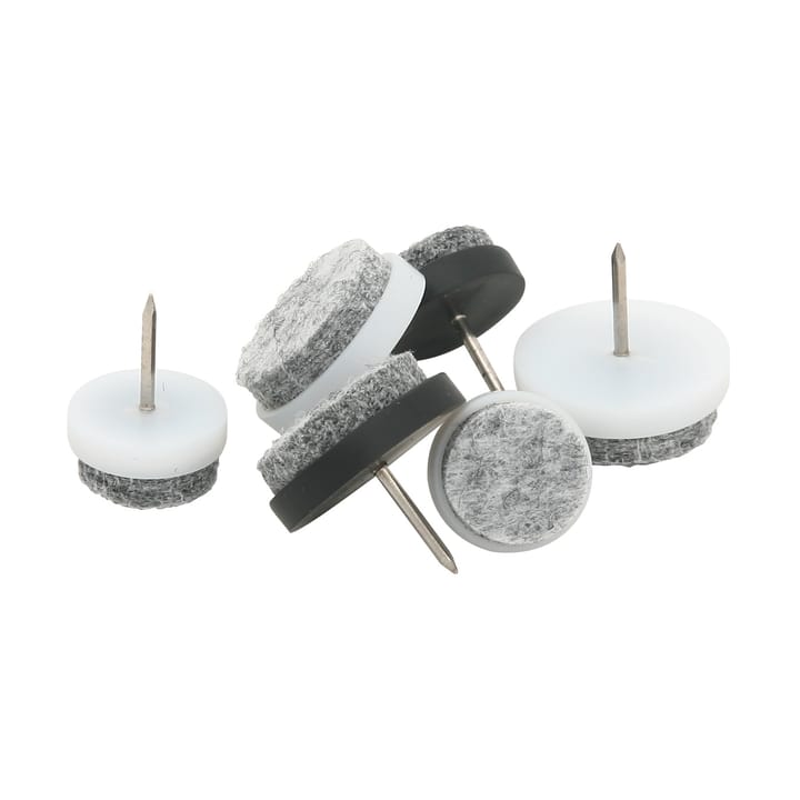 Guardian møbeltass med spiker Ø24 mm 8-pakning - Hvit - Guardian