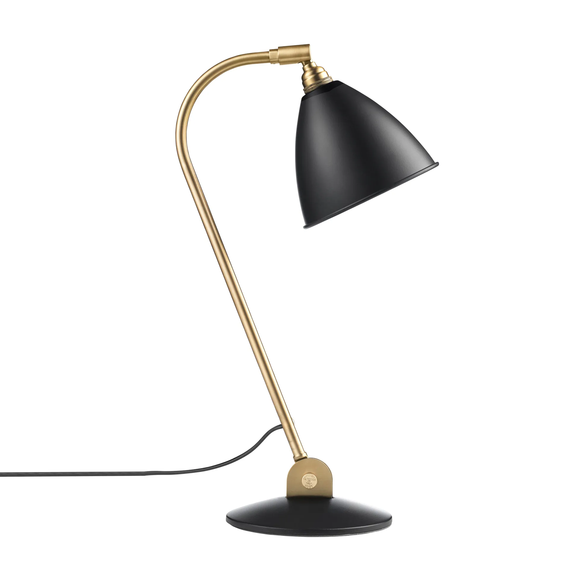 Bestlite BL2 bordlampe, charcoal black-messing GUBI