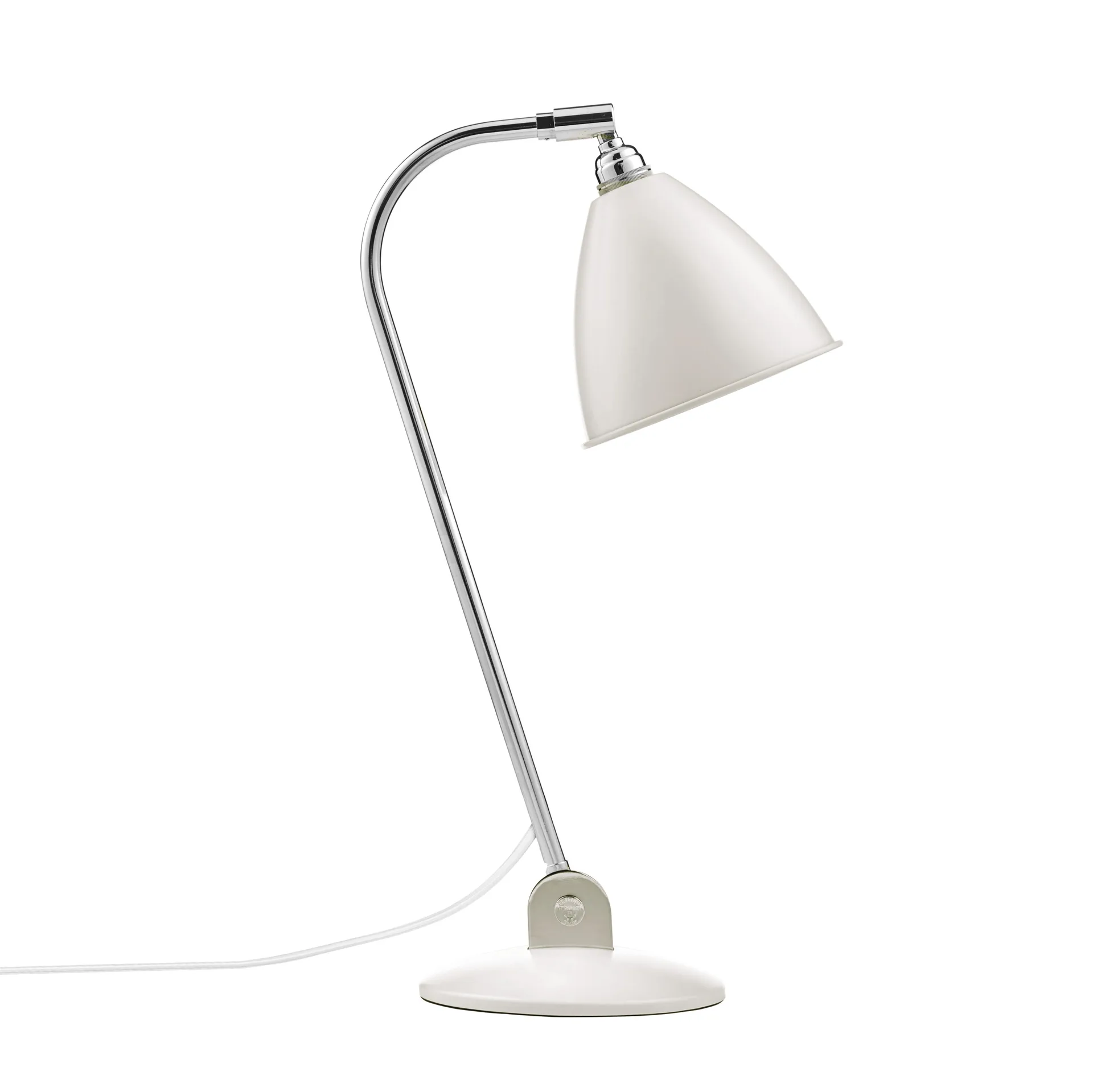 Bestlite BL2 bordlampe, matt hvit-krom GUBI