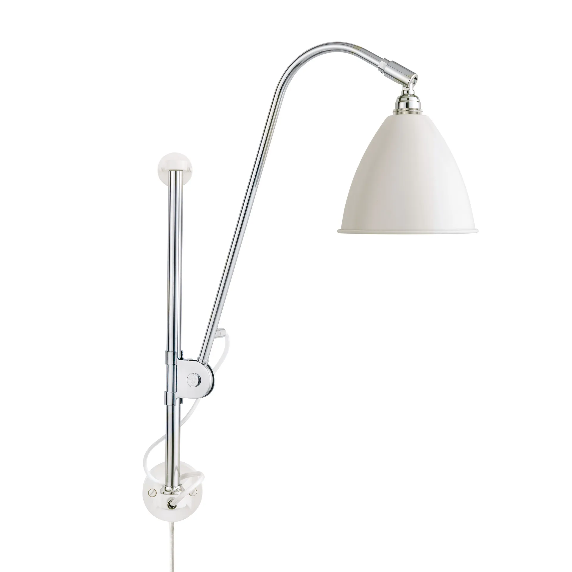 Bestlite BL5 vegglampe, Matt hvit-krom GUBI