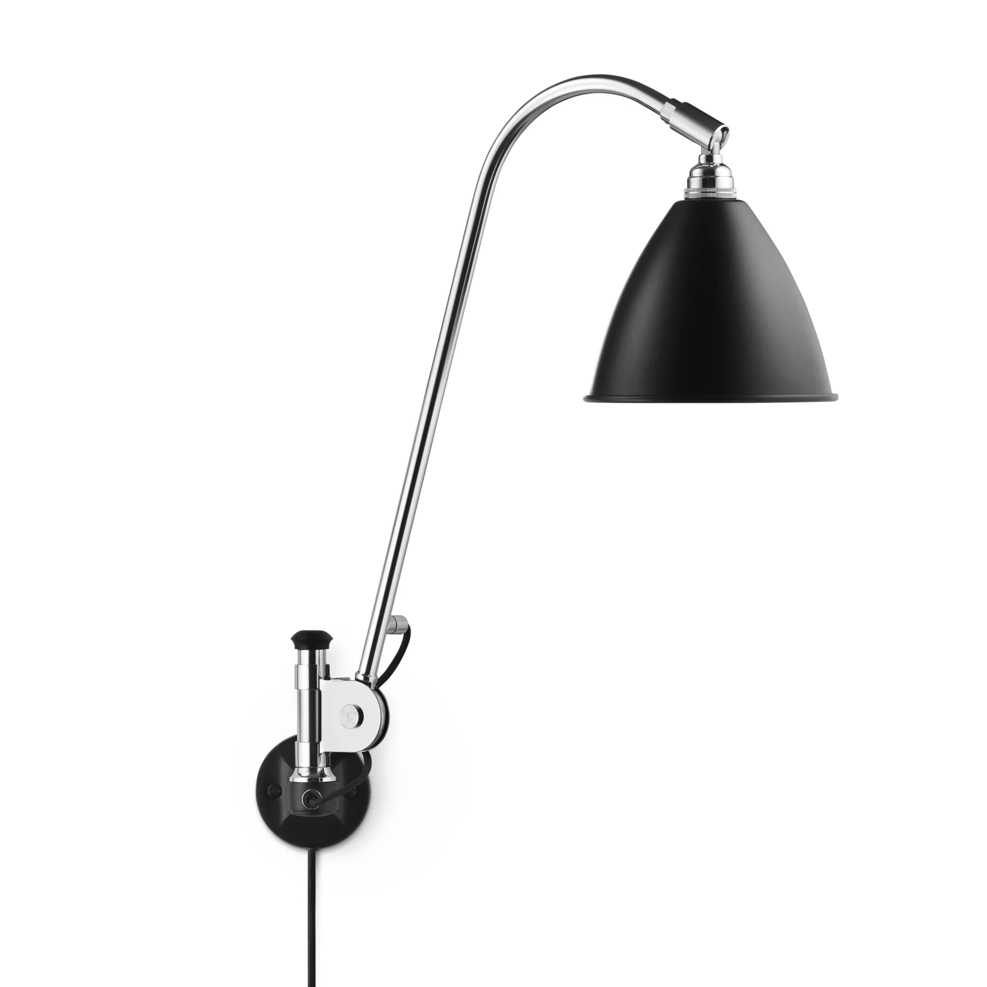 Bestlite BL6 vegglampe, sort-krom GUBI
