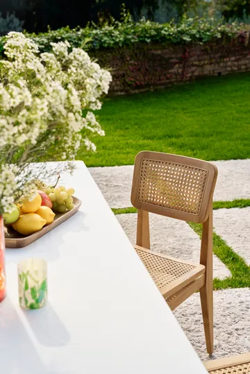 C-chair Outdoor stol - All french cane-natural teak - GUBI