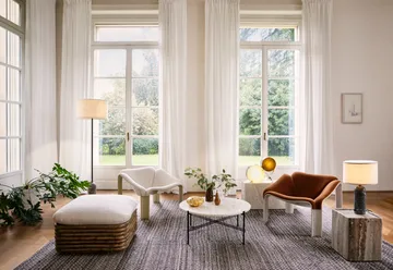 F300 loungestol - Alabaster white-Dedar Alouette - GUBI